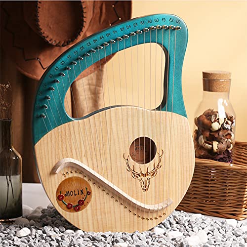 Amazon | ライアーハープ 24弦 木製ハープ 竪琴 弦楽器、金属弦